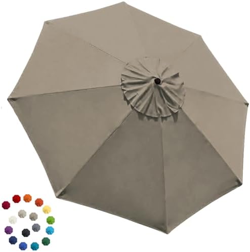EliteShade USA 9FT Patio Umbrella Replacement Covers 8 Ribs Market Umbrella by EliteShade