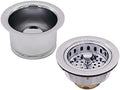 Westbrass CO2196-26 Combo Pack 3-1/2" Post Style Large Kitchen Sink Basket by Westbrass