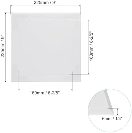 PATIKIL 6x6 inch Self-Adhesive Access Panel, ABS Plumbing Access Doors Easy - Image 2