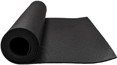 MSI Rubber Utility Mat 48in. x 72in. Black Floor Mat Pack Accent Wall Tile by MSInternational