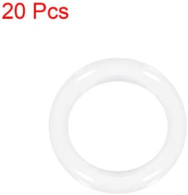 uxcell Silicone O-Ring 21x15x3mm VMQ Seal Ring Gasket White 20pcs - Image 3