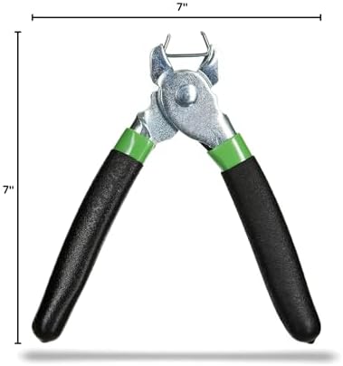 Hog Ring Pliers Kit 200 pc 3/4" Galvanized Hog Rings - Image 7