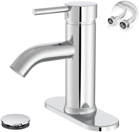 Chrome Bathroom Faucet for 1 or 3 Holes by Greenspring