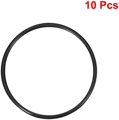 uxcell Nitrile Rubber O-Rings 72mm OD 64mm ID 4mm Width, Metric Sealing Gasket - Image 2