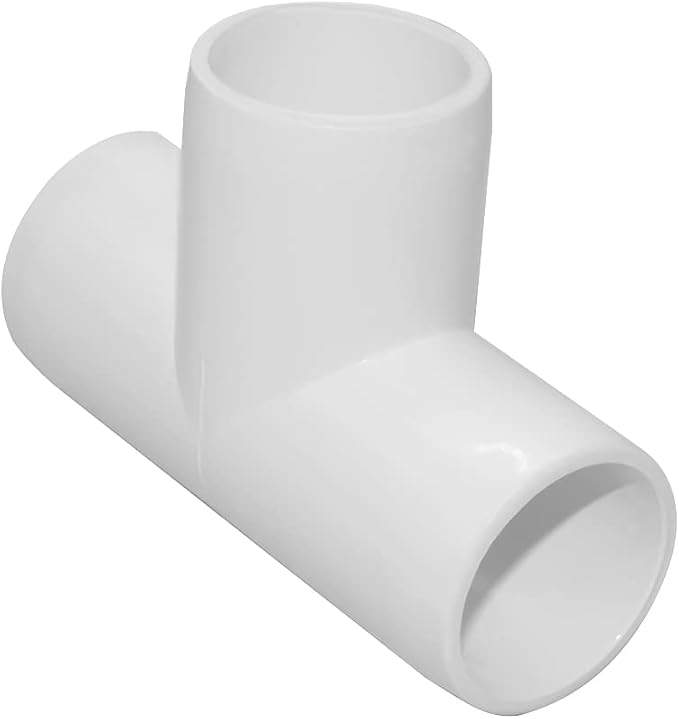 3/4 Inch Tee PVC Fitting 3 Way Connector, Furniture Grade Corner Fittings - Image 4