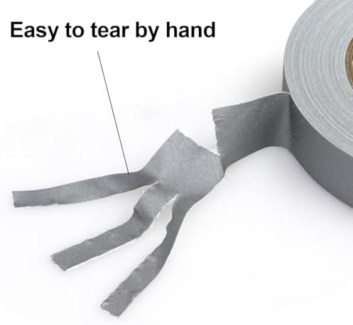 BOMEI PACK Grey Gaffer Tape, Matte Non-Reflective, 1inch x 30yds No Residue - Image 4