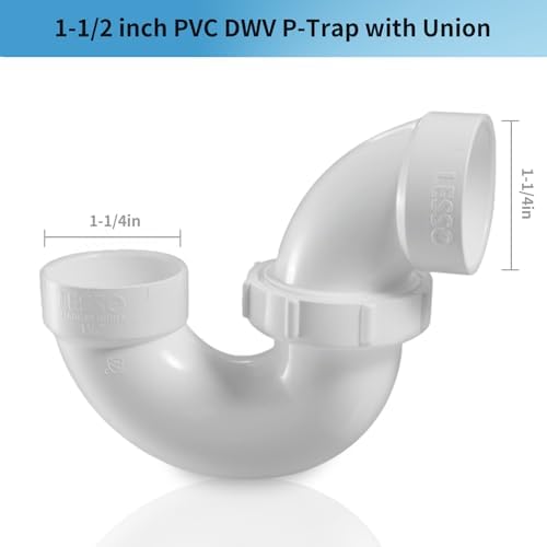 LESSO PVC Adjustable P Trap 1 1/2 Inch, - Image 2