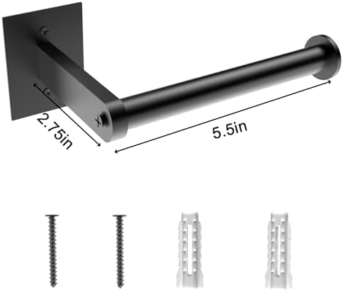 Black Hand Towel Bar for Bathroom Wall, Towel Rack 304 Stainless Steel - Image 4