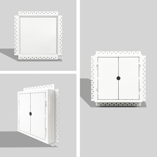 10x10 Inch Steel Recessed Flush Wall Vent Cover - Image 2