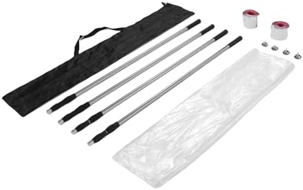 Focket Dust Barrier Poles, Height Adjustable Plastic Dust Barrier Kit - Image 2