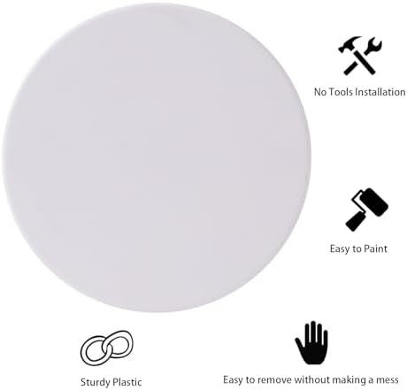 EASY-EXS Access Panel Round 5" Spring-Clip Plastic White - Image 4