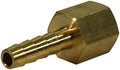 1/4" Brass Hose Barb Rigid Female Adapter by Unknown