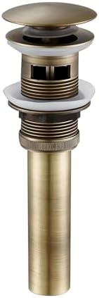 Antique Brass Pop-Up Drain Stopper, Bathroom Sink Pop-Up Drain Assembly in by Unknown