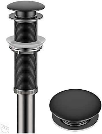 KRAUS Bathroom Sink Pop-Up Drain Assembly in Matte Black by Unknown