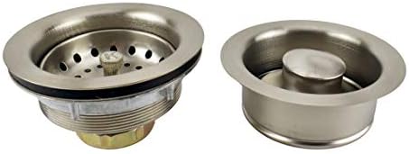 Keeney K5475DSBN Double Bowl Kitchen Sink Strainer and Garbage Disposal Flange - Image 2
