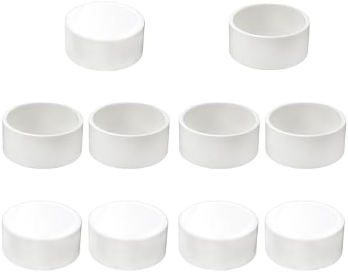 Asterbacks 2 inch PVC Socket Cap Schedule 40 White Pipe Fittings Connectors by AsterbacksPlumbingSystem