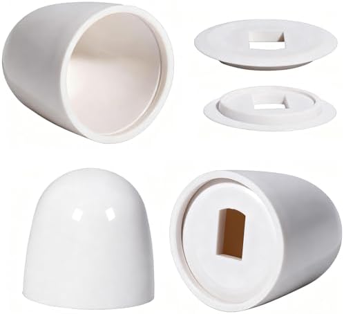 6 Packs Universal Toilet Bolt Caps, Push-On Toilet Bowl Bolt Covers by ALLWIN