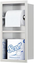 Neodrain Brushed Recessed Toilet Paper Holder, Dual Rolls by Neodrain