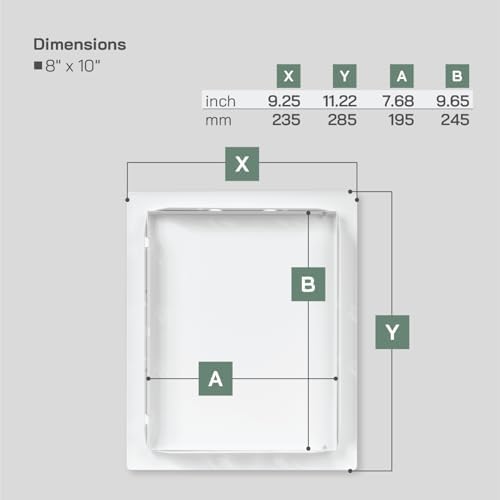 Vent Systems 8'' x 10'' Inch White Metal Access Panel - Image 2