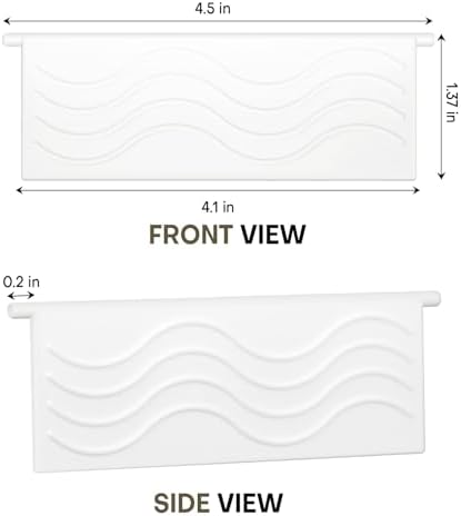 4-Pack White Dryer Vent Cover Replacement, Exterior Exhaust Vent Flaps - Image 2