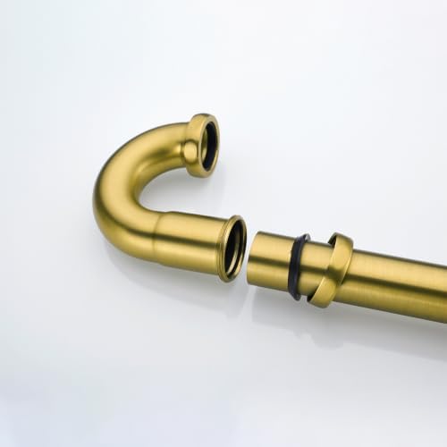Brass P Trap 1 1/4 Sink Drain Pipe Champagne Bronze - Image 7