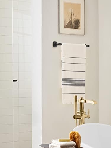 Amerock Stature 18" Matte Black Towel Bar - Image 3