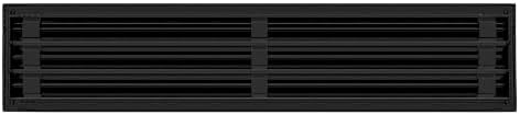 BUILDMART - 28x6 Modern AC Vent Cover - Decorative Black Air Vent - Standard - Image 2