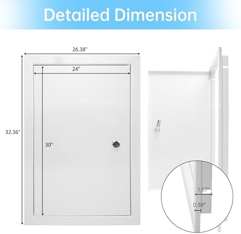24 x 30 Access Panel for Drywall, Thickened to 1.2 mm - Image 2