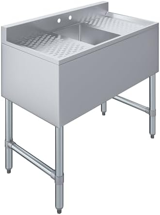 AmGood One Compartment Stainless Steel Under bar Sink by AmGood