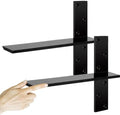 3/8" Thick Heavy-Duty Floating Shower Bench Brackets by Cuguords