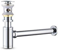 1-1/4" Bottle Trap Pop-Up Drain Stopper P-Trap Kit Chrome by MENATT