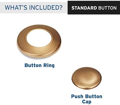 INSINKERATOR Air Switch Sink Top Decorative Button, Brushed Bronze - Image 2