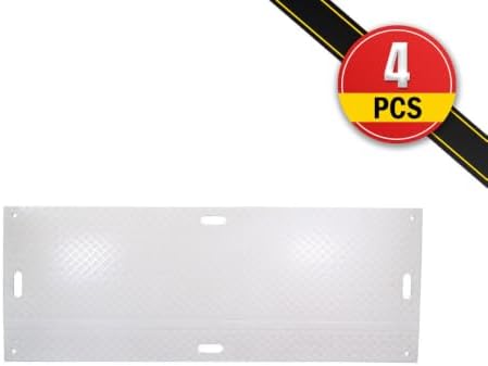 4 Pack 3' x 8' White Ground Protection Mats - Image 7