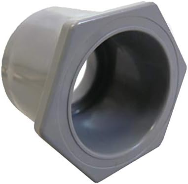 Cantex 5142225 Schedule-40/80 Gray Rigid PVC Reducer Bushing 2-1/2-Inch x 2-Inch by Cantex