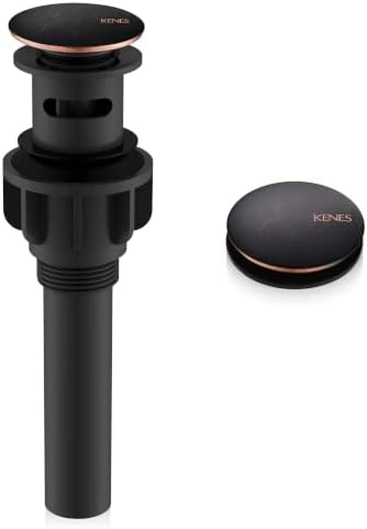 KENES Oil Rubbed Bronze Pop Up Bathroom Sink Drain Assembly by KENESBathroomKitchen