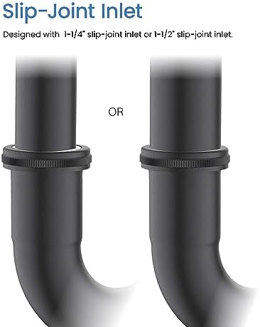 KIBI 1.5-inch Bottle P-Trap for Bathroom Sink | Decorative Brass Waste Drain - Image 5