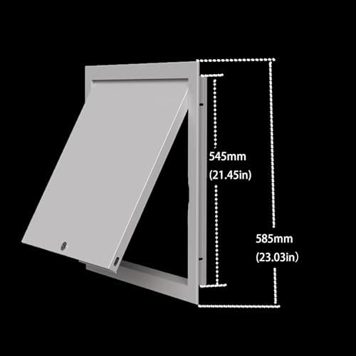 Steel Access Panel Door, Lockable Reinforced Metal Construction - Image 2