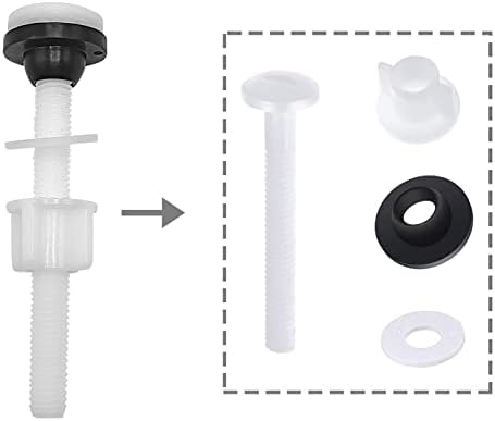 ECUDIS 4 Pack Toilet Tank Plastic Bolts - Image 3