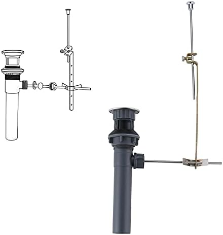 Bathroom Sink Drain with Lift Rod, ARCORA Sink Drain with Overflow, Chrome - Image 5