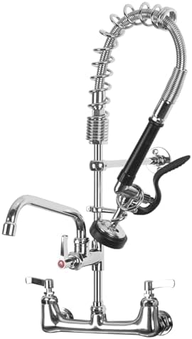 Commercial Sink Faucet with Sprayer by MSTJRY