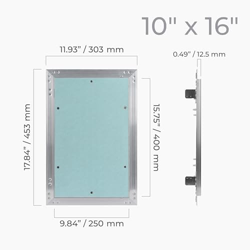 10" x 16" Drywall Access Panel – Aluminum Frame Gypsum Hatch Access Panel - Image 3