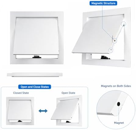 12" x 12" Aluminum Access Panel Door, Easy Open Access Door - Image 4