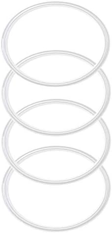 4 Pack - 20 & 10 oz Replacement Rubber Lid Rings, 3.3 Inch Diameter Gasket Seals by CBerg