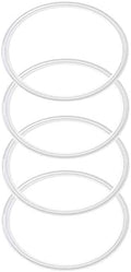 4 Pack - 20 & 10 oz Replacement Rubber Lid Rings, 3.3 Inch Diameter Gasket Seals by CBerg
