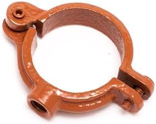 Hinged Split Ring Pipe Hanger Copper Epoxy Coated Iron by Unknown