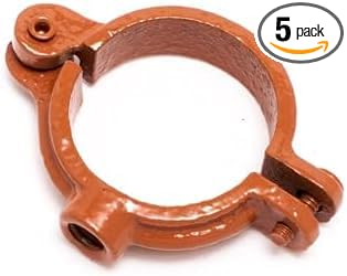 Hinged Split Ring Pipe Hanger Copper Epoxy Coated Iron by Unknown