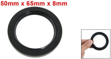 uxcell Metric Rotary Shaft Oil Seal 50x65x8mm TC Double Lips Rubber - Image 2