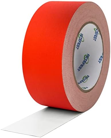 Gaffers Tape Red Heavy Duty, Non-Reflective, No Residue, Hand Tear by FetefestforTapes