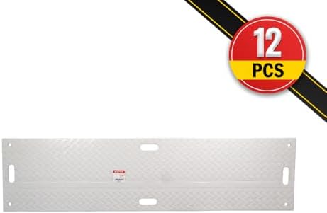 12 Pack 2' x 8' White Ground Protection Mats - Image 5