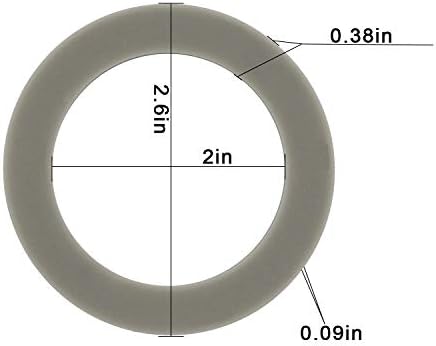 OIIKI 4 Pack O-Ring Gasket Blenders Seal, 66mm/2.6inch - Image 2